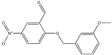 2-[(3-methoxyphenyl)methoxy]-5-nitrobenzaldehyde 结构式