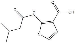 2-[(3-methylbutanoyl)amino]thiophene-3-carboxylic acid 结构式
