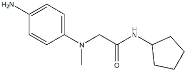 2-[(4-aminophenyl)(methyl)amino]-N-cyclopentylacetamide 结构式