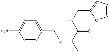 2-[(4-aminophenyl)methoxy]-N-(furan-2-ylmethyl)propanamide 结构式