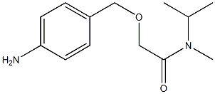 2-[(4-aminophenyl)methoxy]-N-methyl-N-(propan-2-yl)acetamide 结构式