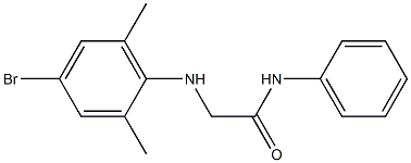 2-[(4-bromo-2,6-dimethylphenyl)amino]-N-phenylacetamide 结构式