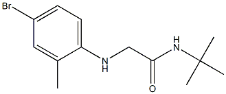 2-[(4-bromo-2-methylphenyl)amino]-N-tert-butylacetamide 结构式