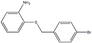 2-[(4-bromobenzyl)thio]aniline 结构式