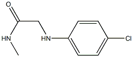 2-[(4-chlorophenyl)amino]-N-methylacetamide 结构式