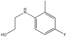 2-[(4-fluoro-2-methylphenyl)amino]ethan-1-ol 结构式