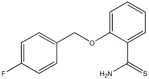 2-[(4-fluorobenzyl)oxy]benzenecarbothioamide 结构式