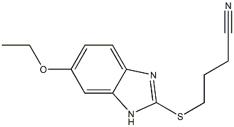 4-[(6-ethoxy-1H-1,3-benzodiazol-2-yl)sulfanyl]butanenitrile 结构式
