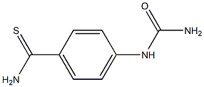 4-[(aminocarbonyl)amino]benzenecarbothioamide 结构式