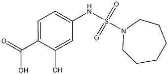 4-[(azepane-1-sulfonyl)amino]-2-hydroxybenzoic acid 结构式