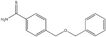 4-[(benzyloxy)methyl]benzenecarbothioamide 结构式