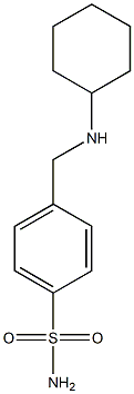 4-[(cyclohexylamino)methyl]benzene-1-sulfonamide 结构式