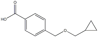 4-[(cyclopropylmethoxy)methyl]benzoic acid 结构式