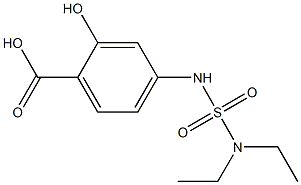 4-[(diethylsulfamoyl)amino]-2-hydroxybenzoic acid 结构式