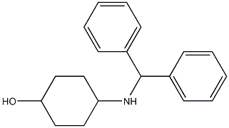 4-[(diphenylmethyl)amino]cyclohexan-1-ol 结构式