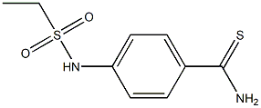 4-[(ethylsulfonyl)amino]benzenecarbothioamide 结构式