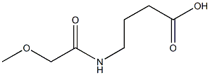 4-[(methoxyacetyl)amino]butanoic acid 结构式