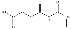 4-[(methylcarbamoyl)amino]-4-oxobutanoic acid 结构式