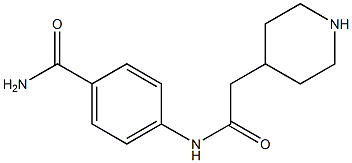 4-[(piperidin-4-ylacetyl)amino]benzamide 结构式