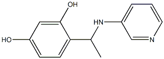 4-[1-(pyridin-3-ylamino)ethyl]benzene-1,3-diol 结构式