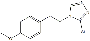 4-[2-(4-methoxyphenyl)ethyl]-4H-1,2,4-triazole-3-thiol 结构式