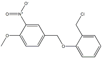 4-[2-(chloromethyl)phenoxymethyl]-1-methoxy-2-nitrobenzene 结构式