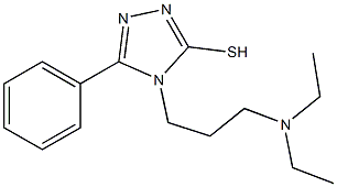 4-[3-(diethylamino)propyl]-5-phenyl-4H-1,2,4-triazole-3-thiol 结构式