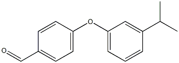 4-[3-(propan-2-yl)phenoxy]benzaldehyde 结构式