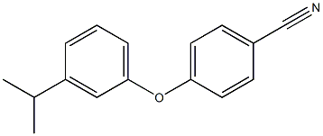 4-[3-(propan-2-yl)phenoxy]benzonitrile 结构式