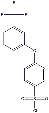 4-[3-(trifluoromethyl)phenoxy]benzene-1-sulfonyl chloride 结构式
