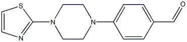 4-[4-(1,3-thiazol-2-yl)piperazin-1-yl]benzaldehyde 结构式