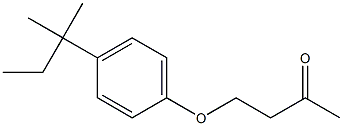 4-[4-(2-methylbutan-2-yl)phenoxy]butan-2-one 结构式