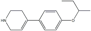 4-[4-(butan-2-yloxy)phenyl]-1,2,3,6-tetrahydropyridine 结构式