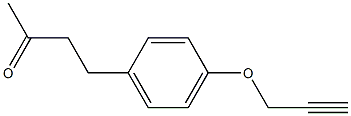 4-[4-(prop-2-ynyloxy)phenyl]butan-2-one 结构式