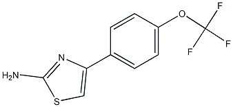4-[4-(trifluoromethoxy)phenyl]-1,3-thiazol-2-amine 结构式