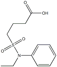 4-[ethyl(phenyl)sulfamoyl]butanoic acid 结构式