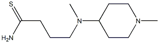 4-[methyl(1-methylpiperidin-4-yl)amino]butanethioamide 结构式