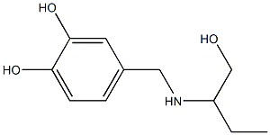 4-{[(1-hydroxybutan-2-yl)amino]methyl}benzene-1,2-diol 结构式