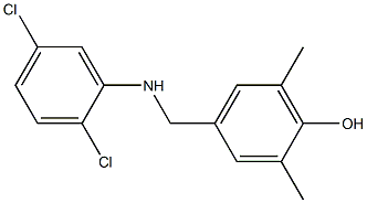 4-{[(2,5-dichlorophenyl)amino]methyl}-2,6-dimethylphenol 结构式