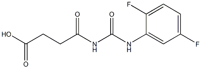 4-{[(2,5-difluorophenyl)carbamoyl]amino}-4-oxobutanoic acid 结构式