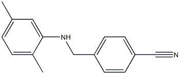 4-{[(2,5-dimethylphenyl)amino]methyl}benzonitrile 结构式