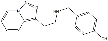 4-{[(2-{[1,2,4]triazolo[3,4-a]pyridin-3-yl}ethyl)amino]methyl}phenol 结构式