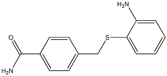 4-{[(2-aminophenyl)thio]methyl}benzamide 结构式