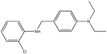 4-{[(2-chlorophenyl)amino]methyl}-N,N-diethylaniline 结构式