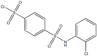 4-{[(2-chlorophenyl)amino]sulfonyl}benzenesulfonyl chloride 结构式