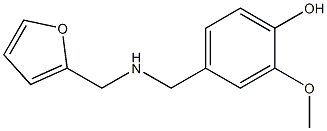 4-{[(2-furylmethyl)amino]methyl}-2-methoxyphenol 结构式