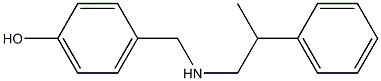4-{[(2-phenylpropyl)amino]methyl}phenol 结构式