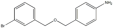 4-{[(3-bromophenyl)methoxy]methyl}aniline 结构式