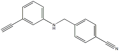 4-{[(3-ethynylphenyl)amino]methyl}benzonitrile 结构式