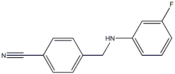 4-{[(3-fluorophenyl)amino]methyl}benzonitrile 结构式